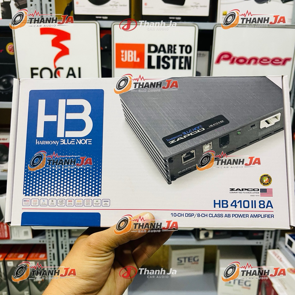 Zapco HB410 II 8A Amply DSP Mỹ Chính Hãng