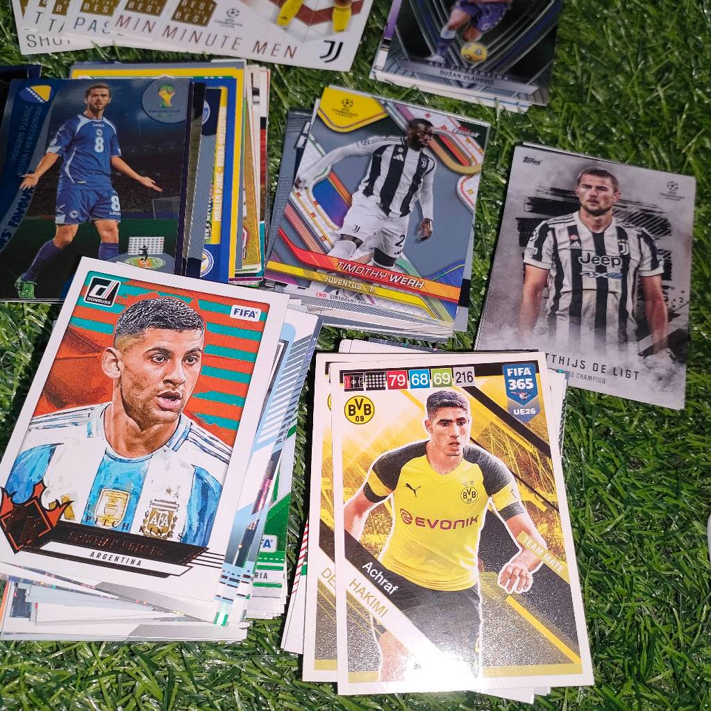 Panini Adrenalyn XL & Topps Match Attax | Thẻ cầu thủ bóng đá | Juventus Chelsea Dortmund Argentina 