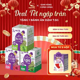 Mì Ăn Dặm Rau Củ Cao Cấp NutriAZ Cho Bé Ăn Dặm Từ 6 Tháng Bổ Sung Vitamin, Canxi Và Chất Xơ