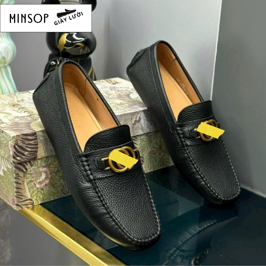 Giày Mọi Moccasin Nam Da Bò CG19 Giày Lười Đế Bệt - Bảo hành 12 Tháng [Nobox] - MINSOP