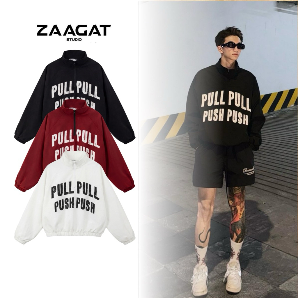 Áo Khoác Gió Unisex Form Boxy HALFZIP JACKET Zaagat Studio Chất Liệu Chống Nước, Chống Gió, Giữ Ấm Thu Đông Localbrand | BigBuy360 - bigbuy360.vn