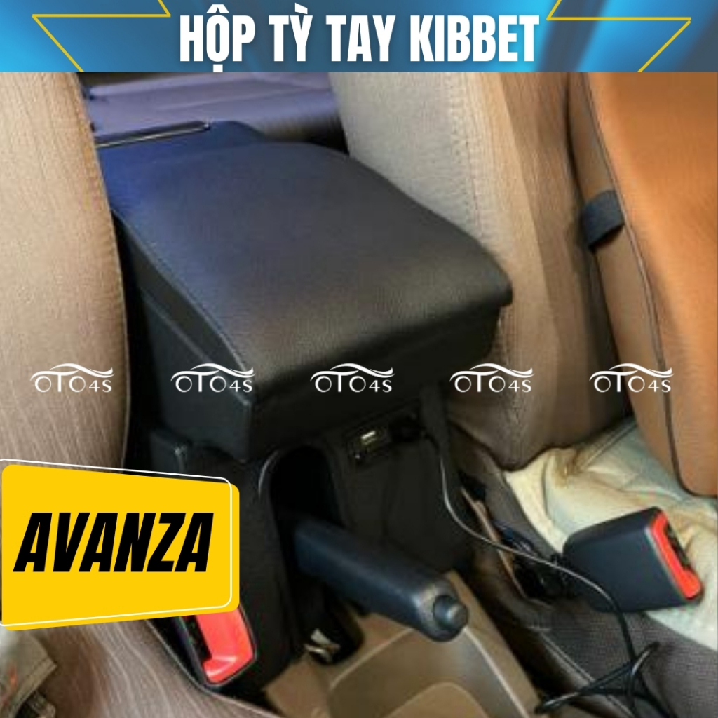 Hộp tỳ tay AVANZA Kibbet 2021- Bệ tì tay không khoan vít loại 1490 - Tì tay thiết kế theo xe