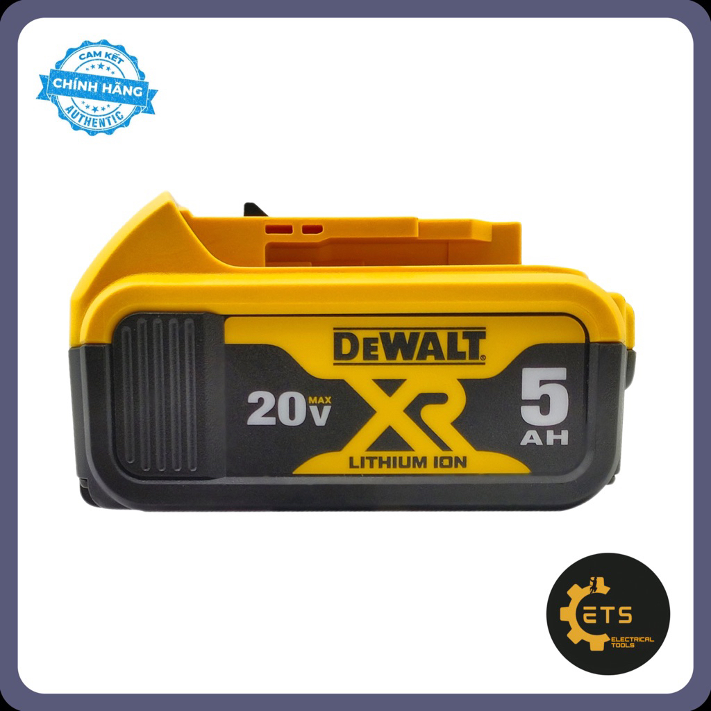 Pin sạc Li-ion Dewalt 20V 5Ah - Model:  DCB184 B1 - Hàng chính hãng