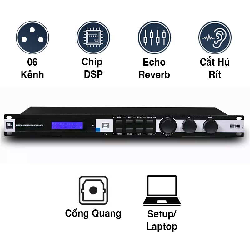 Vang số Kx180A  hàng mới, vang số chuyên nghiệp có phần mềm