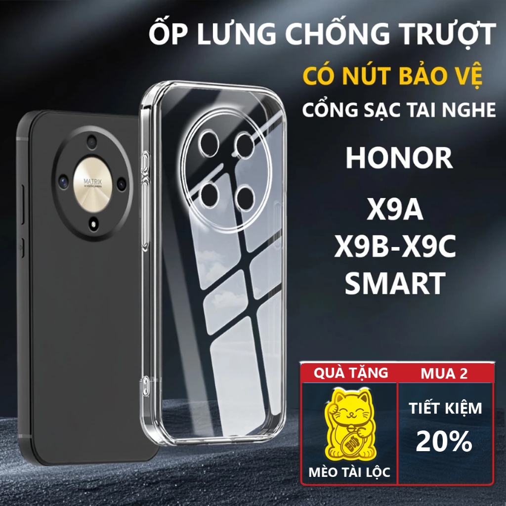 Ốp lưng bảo vệ chân sạc Honor X9C/ X9C SMART/ X9B/ X9A chống trơn trượt-Pancase