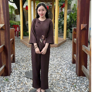 Sò Tâm Vải ẤnĐộ Cao Cấp Nữ # Đồ Lam Đi Chùa