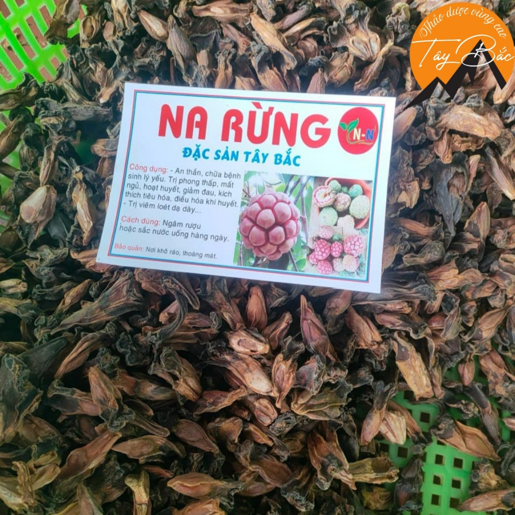 Quả na rừng Tây Bắc, chí chuôn chua sấy khô (500g, 1kg) ngâm rượu loại 1 từ quả na rừng tươi chín tự