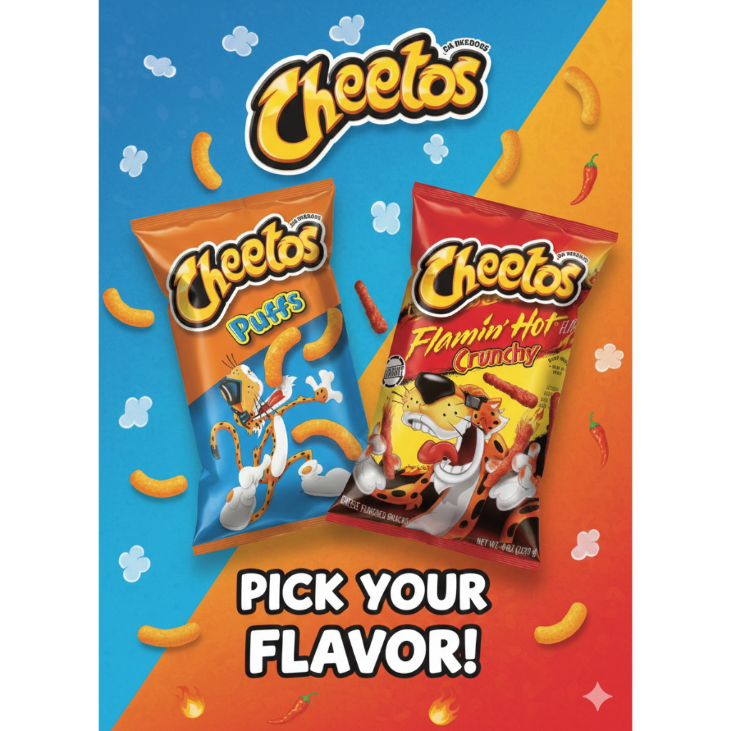 🧀 Bánh Snack Cheetos Puffs 9oz – Giòn xốp mê ly, ăn là “ghiền” ngay 😋/ Takis, Doritos