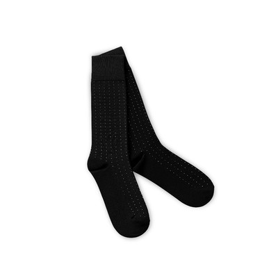 Tất Cổ Cao Mang Giày Tây, Chấm Bi Nhỏ 4 Màu - Cotton Co Giãn Thấm Hút Tốt - Thương Hiệu Be Classy