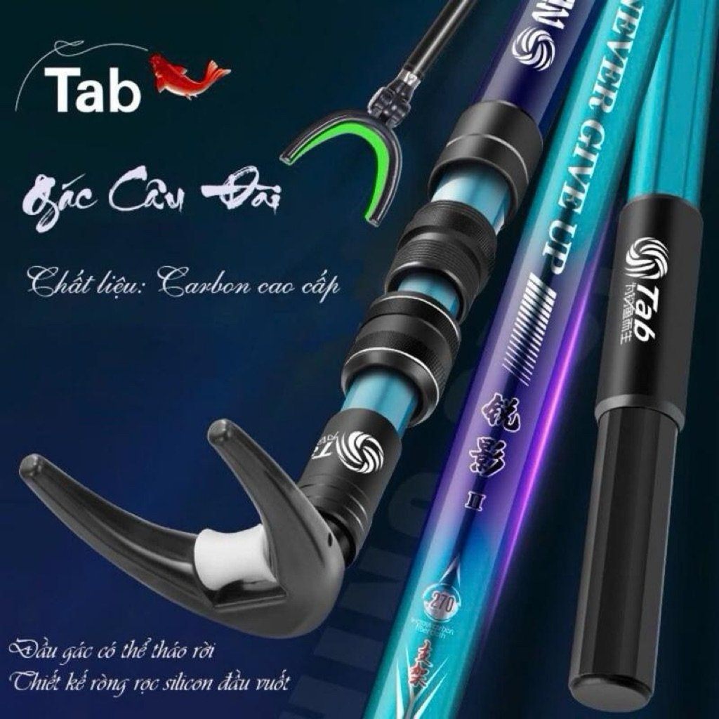 Chống Cần Câu Đài Gác Cần Câu Đài Carbon Cao Cấp .Gác Tab 2m4 -2m7