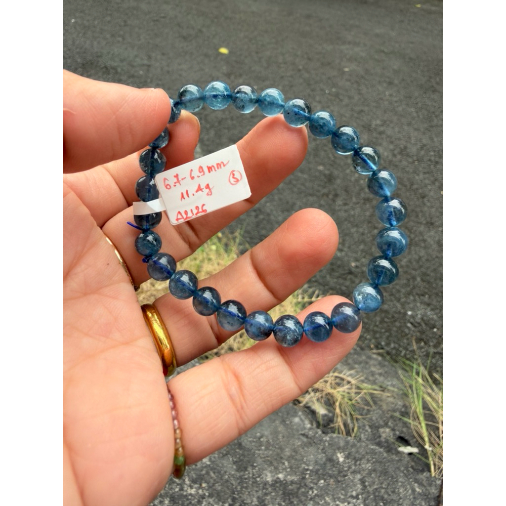 (A2126) Aquamarin devil vip size 6,7-6,9mm