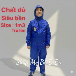 Áo Mưa Bộ Trẻ Em 9T- 20Tuổi Vải Dù Có Nón Khóa,Siều Bền, Siêu Chắc, Áo Mưa Bộ Cho Bé