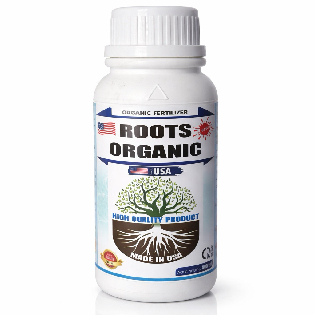 [1 chai] ROOTS ORGANIC Phân bón hữu cơ (500ml) - Cung cấp dinh dưỡng, cải tạo đất, kích thích ra nụ,