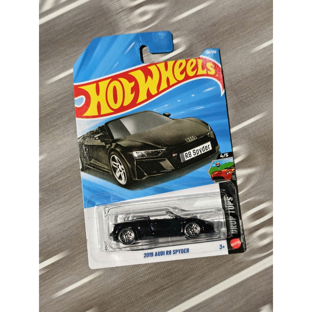 Xe mô hình Hot Wheels 2019 Audi R8 Spyder ( Đen )