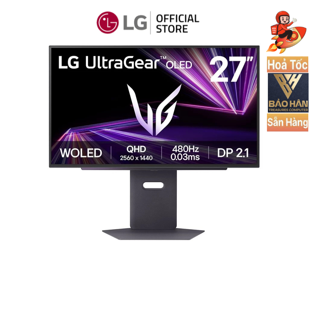 Màn Hình Gaming LG UltraGear Màn Hình LG 27GX790A-B.ATV 27 inch QHD OLED 480Hz 0.03ms - Hàng Chính H