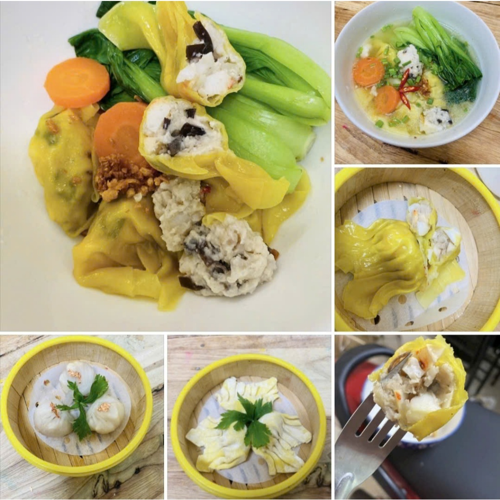 Dimsum Sủi Cảo Chay , Há Cảo Chay  khay 20 viên ( chất lượng 5 sao hương vị y chang mặn)