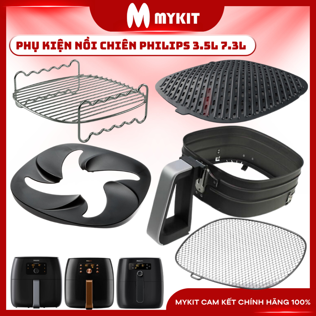 Phụ Kiện Nồi Chiên Philips 3.5L 7.3L Model HD9650 HD9860 HD9270 HD9280