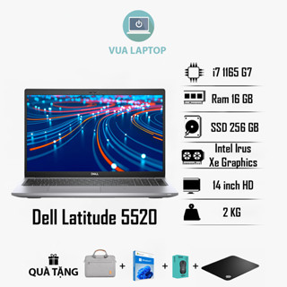 Laptop Doanh Nhân Dell Latitude 5520 i7-1185G7 | RAM 16GB SSD 256GB | 15.6" FHD IPS | Chuyên Code, Đồ Họa