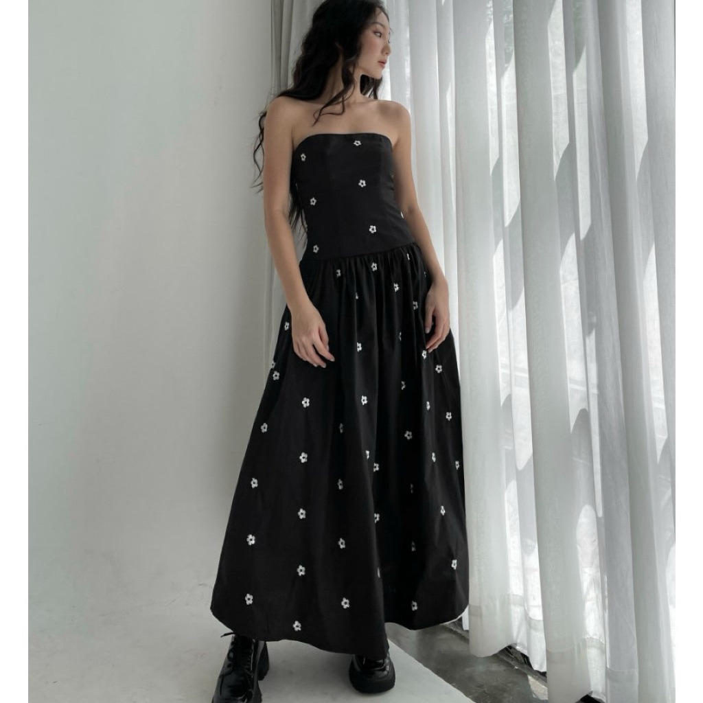 RUBIES Đầm Dài Yuki Dress Hoa