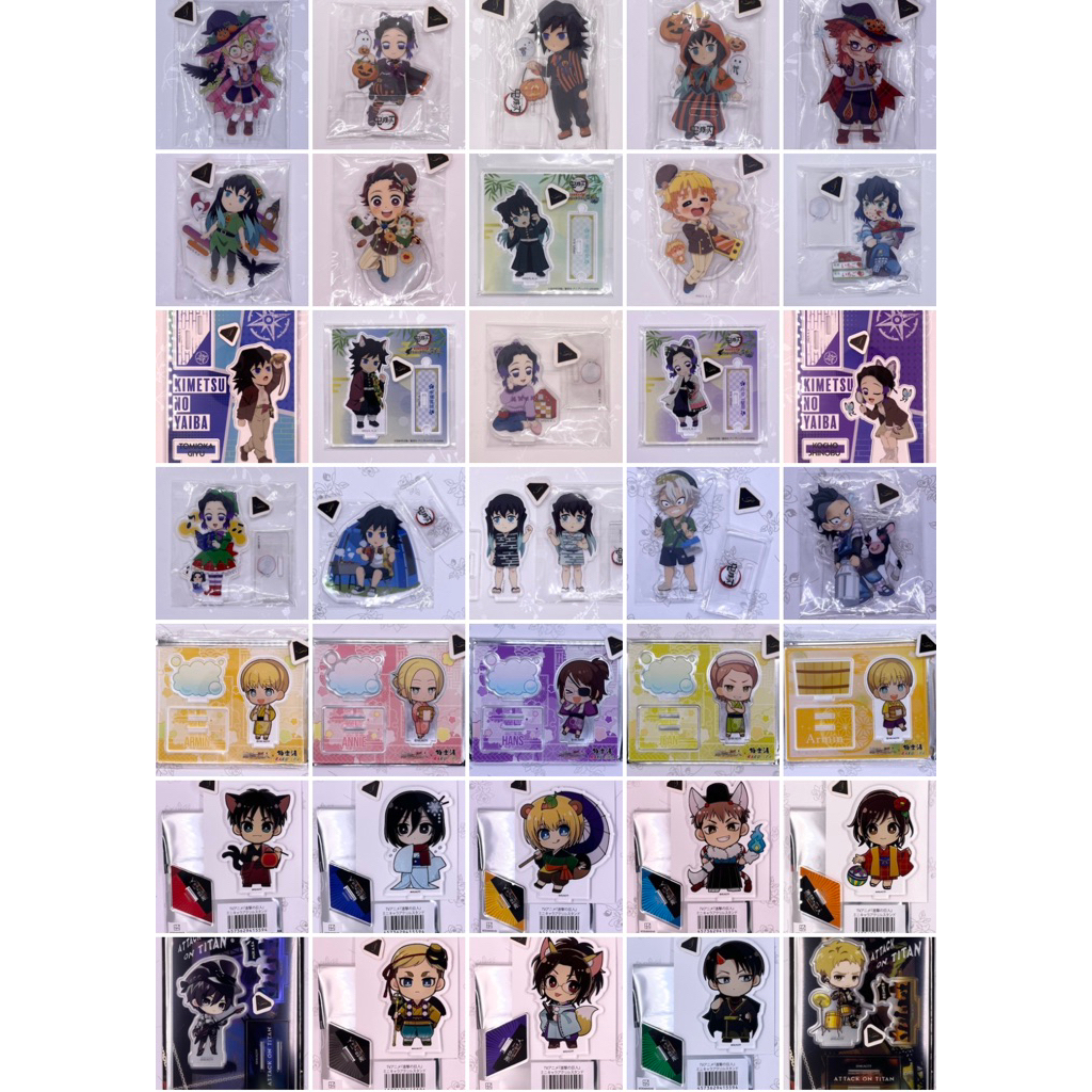 OtakuTPstore Chính hãng nguồn Nhật official mini standee chibi anime Attack on Titan Jujutsu Kimetsu