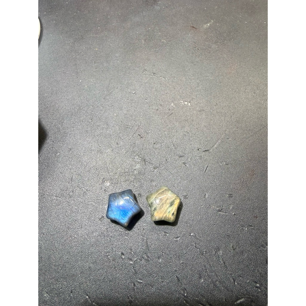 (A2126)Charm Labradorite khắc hình ngôi sao size 12mm+