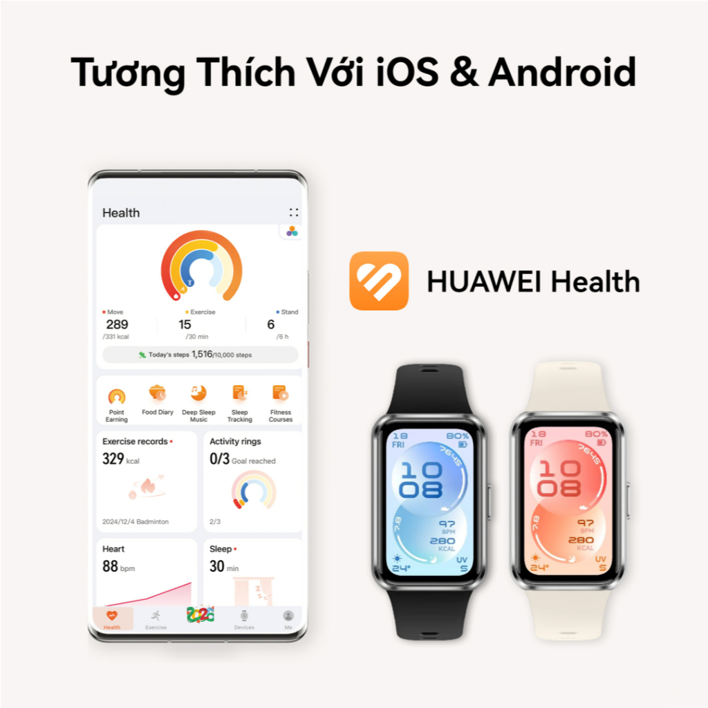 [ĐỘC QUYỀN] Vòng Đeo Tay Thông Minh HUAWEI Band 11 Series | Mỏng Nhẹ, Màn Hình Lớn| Quản Lý Sức Khỏe Nâng Cao | BigBuy360 - bigbuy360.vn