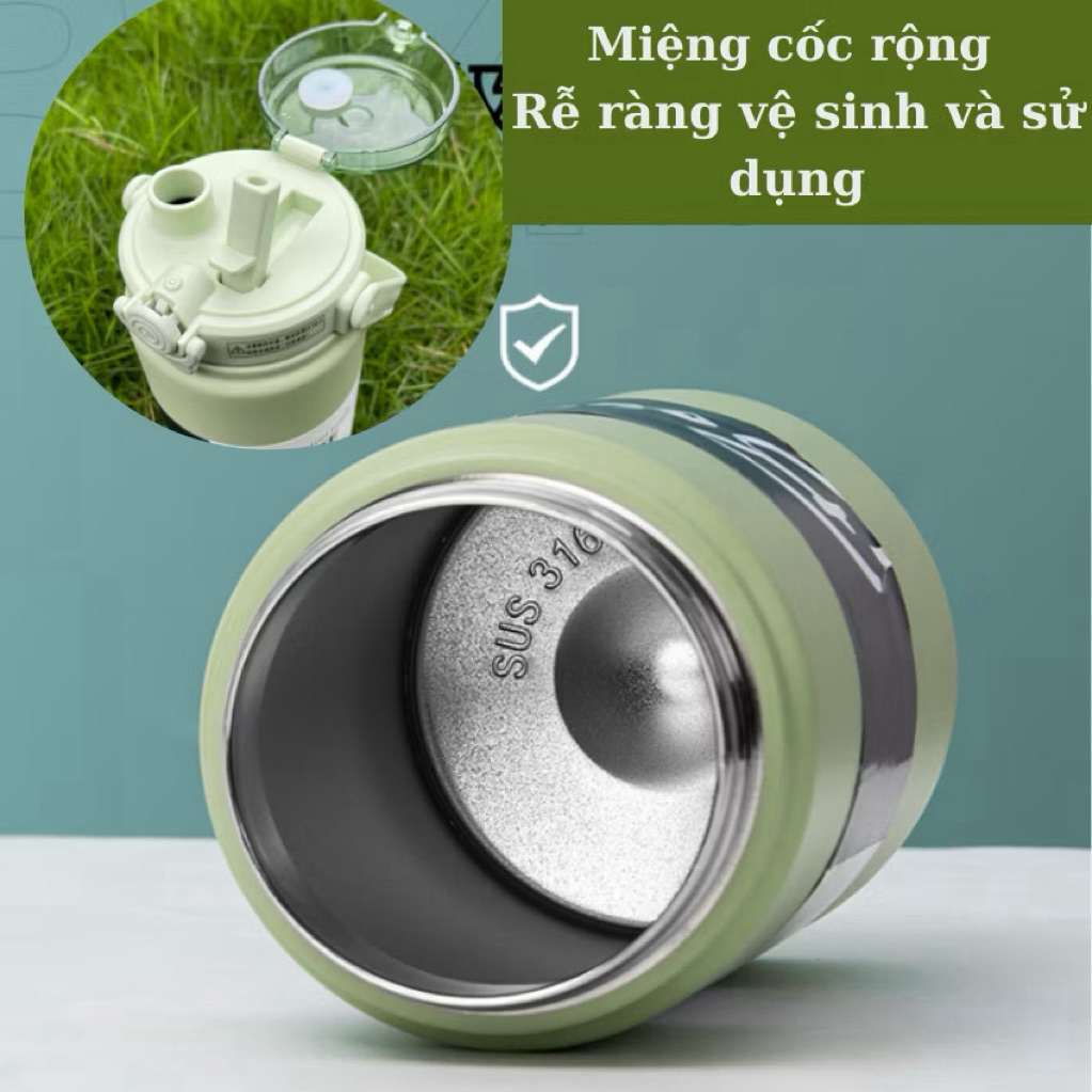 Bình Giữ Nhiệt Du Lịch Inox 316 1000ml/1200ml/2000ml, Bình Nước Mang Đi Chơi Picnic Có Ống Hút, Giữ Nhiệt 24h Pinkcups | BigBuy360 - bigbuy360.vn
