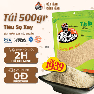 Tiêu Sọ Xay thương hiệu Ông Chà Và 500gr - Hàng Chính Hãng