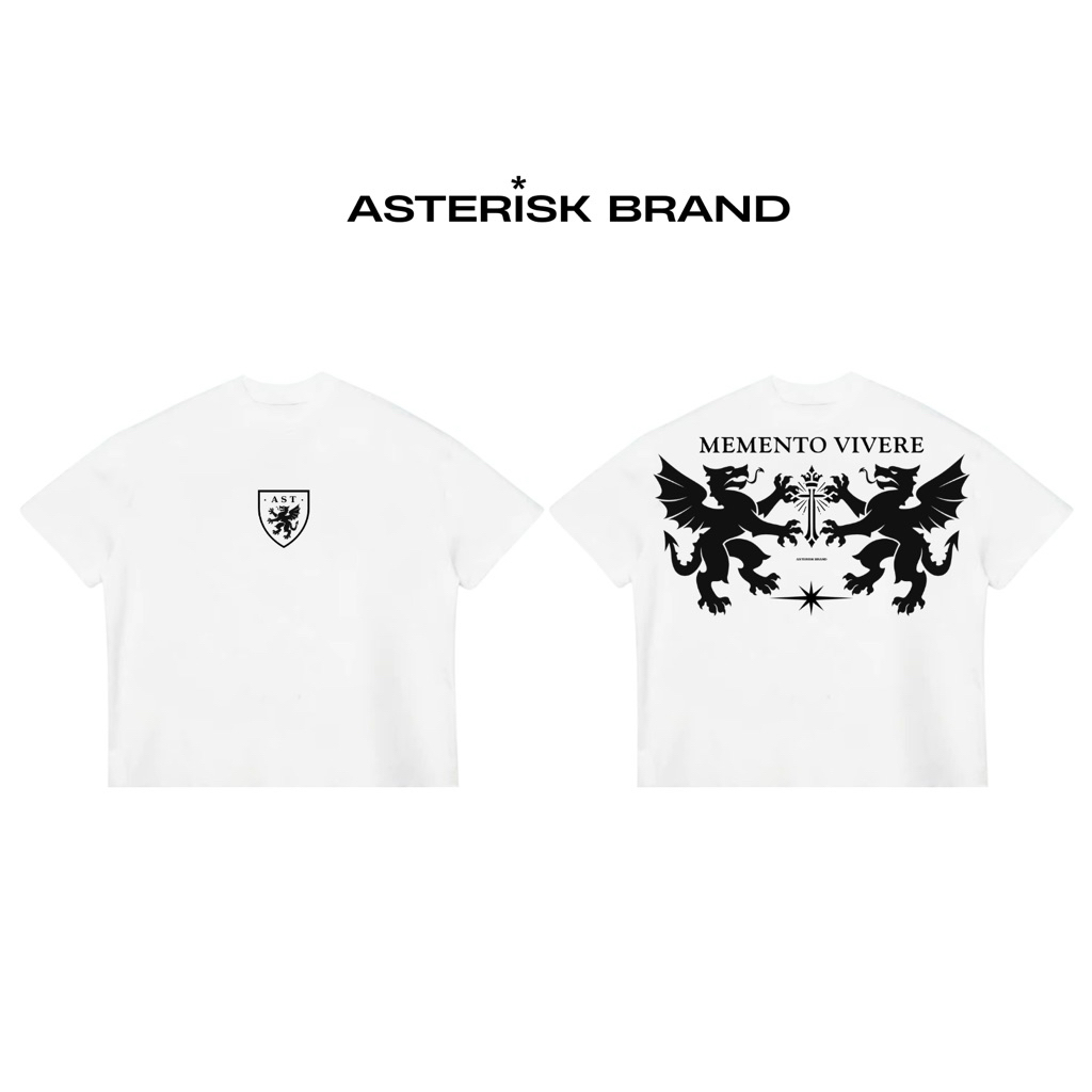 Áo thun BOXY TEE - 270gsm [ ASTERISK - LION ] - 100% cotton xử lí co rút