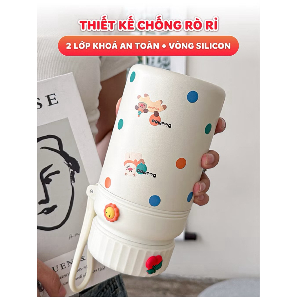 Bình Nước Giữ Nhiệt PinkCup Họa Tiết Dễ Thương 1000ML Cho Bé Trai, Bé Gái Giữ Nhiệt Nóng Lạnh 12H Không Gỉ Inox 316 PC50 | BigBuy360 - bigbuy360.vn