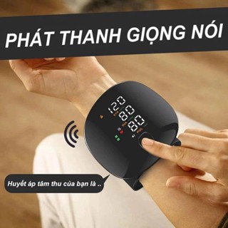 Máy Đo Huyết Áp Cổ Tay Màn Hình Hiển Thị Đèn LED - Đọc Kết Quả Bằng Tiếng Việt,Sạc Pin, Độ Chính Xác Tuyệt Đối Thích hơp