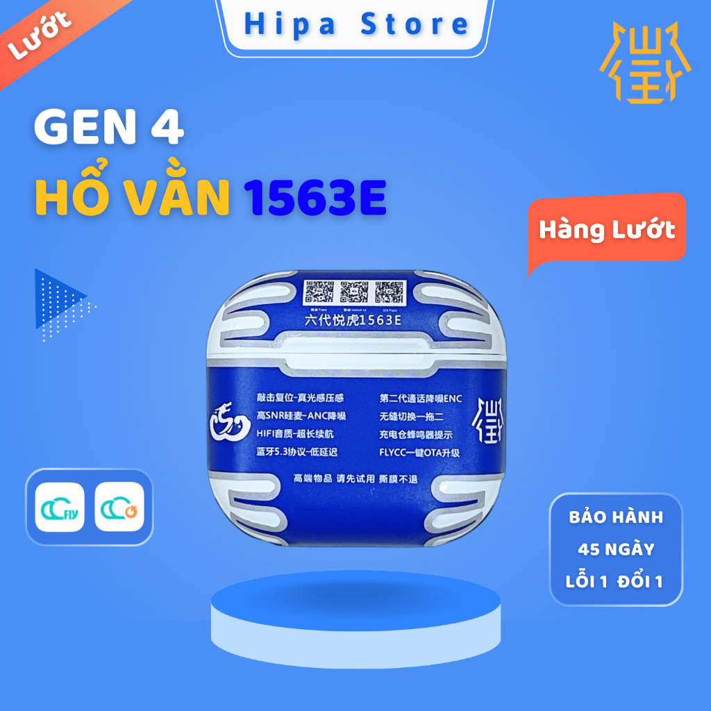 [ Hàng Lướt ] Tai Nghe Hổ Vằn A4 1563E ENC, Chống Ồn ANC 40DB - Kết Nối Đa Thiết Bị | Hipa Store