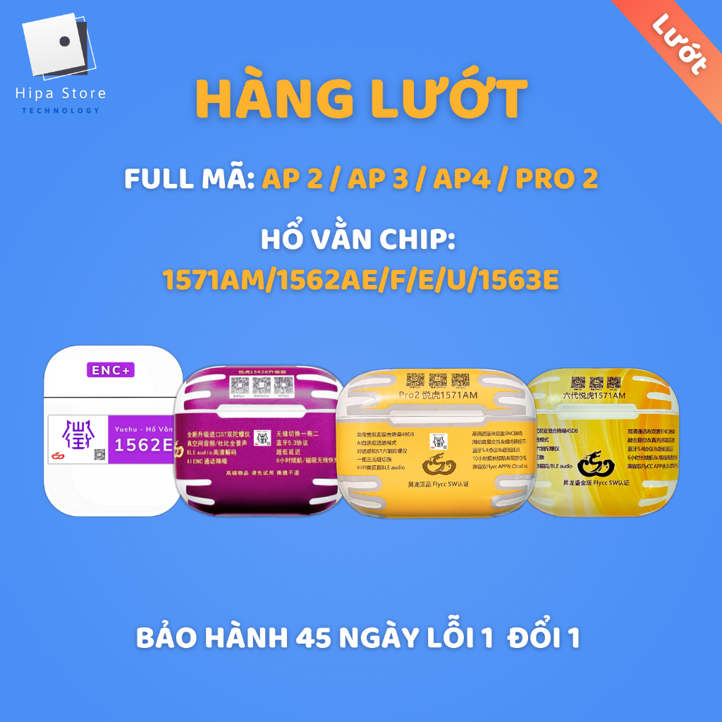 [ Hàng Lướt ] Tai Nghe Hổ Vằn 1563E/1562AE/1562E/F/U, Tai Nghe Bluetooth A2/A3/A4/Pro 2 Bóc Seal Tha