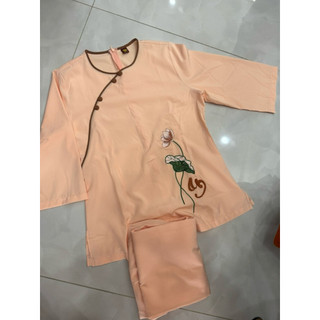 Tròn Viền An Kate Lụa Nữ # Đồ Lam Đi Chùa