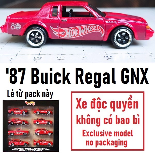 Xe mô hình Hot Wheels Fast & Furious 1987 '87 Buick Grand National Regal GNX