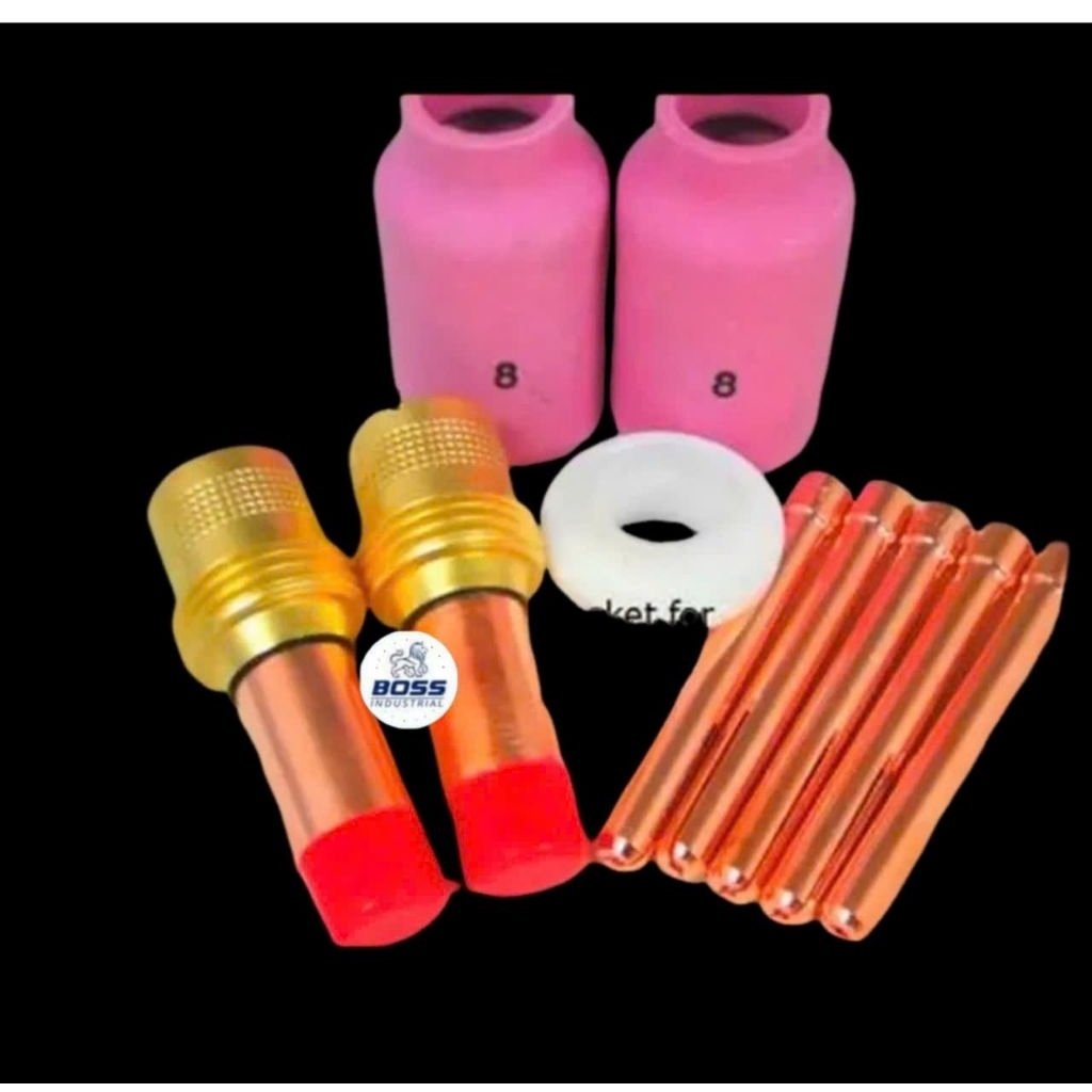 Bộ lọc Khí TIG 4 món Kích Thước 3/32 "45V26 10N24 54N15 54N01 Cho Mỏ Hàn TIG nhôm