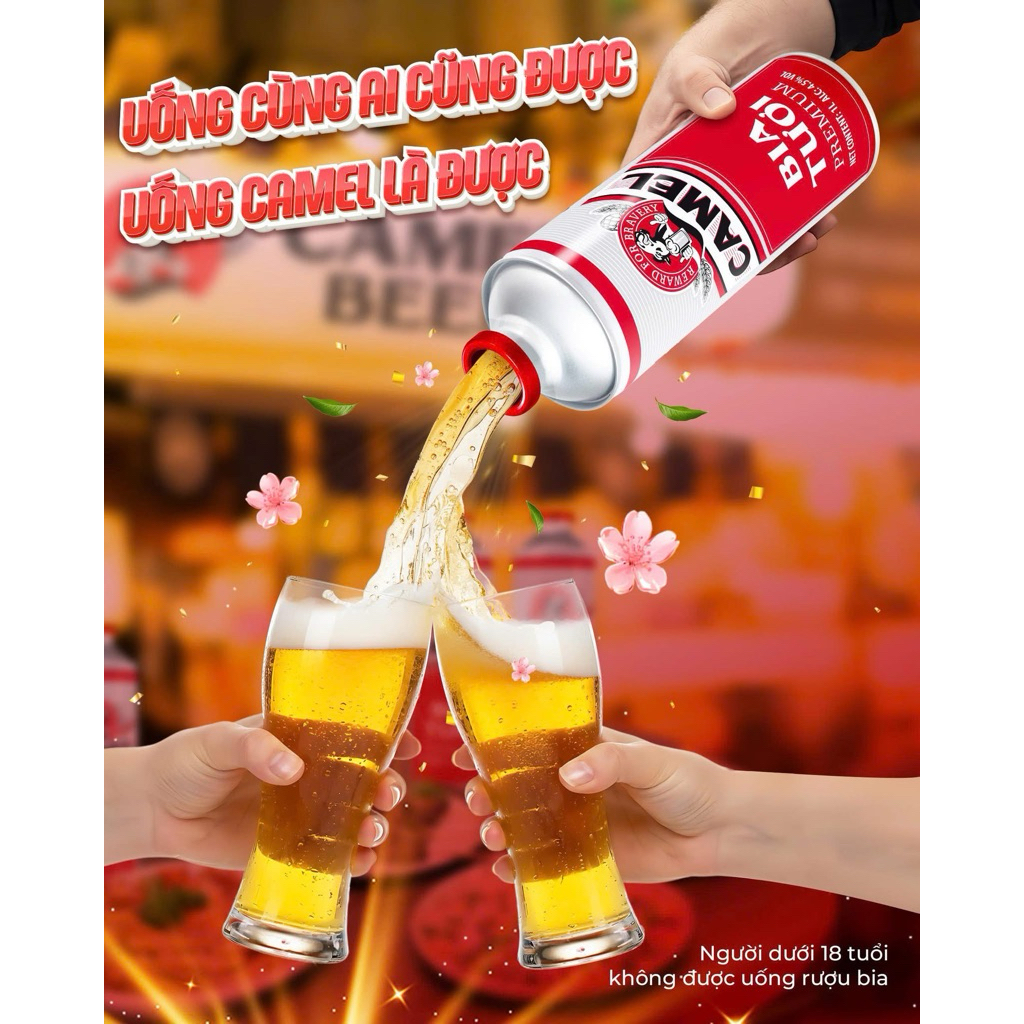 BIA TƯƠI CAMEL KEG 4.5% 1L (Thùng 8 Keg x 1L)