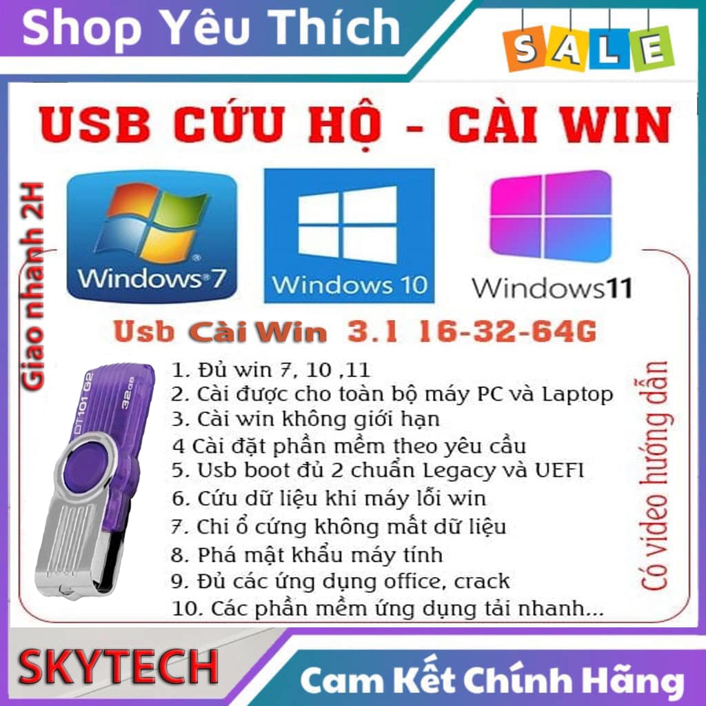USB cài Win7-10-11 - Chỉ cần Next Next là xong
