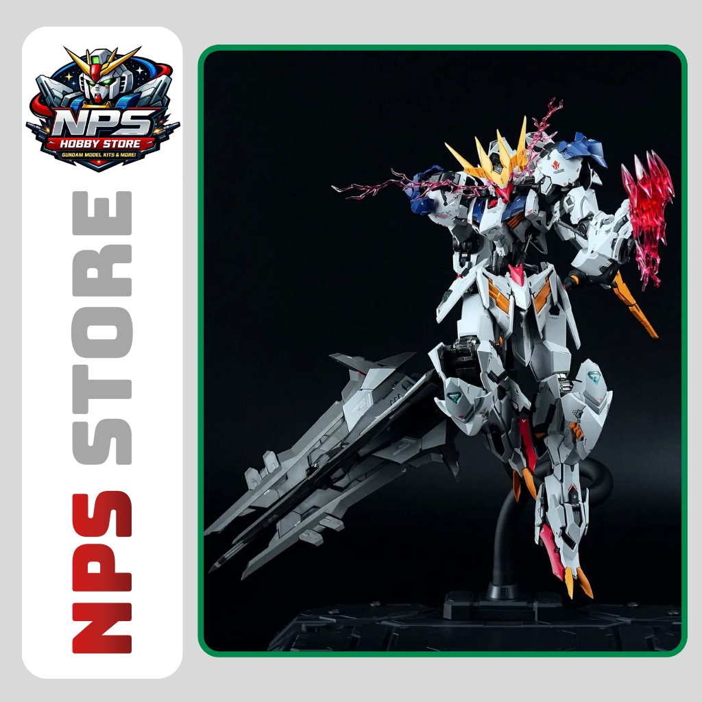 Mô hình lắp ráp 1/100 Barbatos Lupus Rex Wolf Model - Tặng kèm base và decal nước