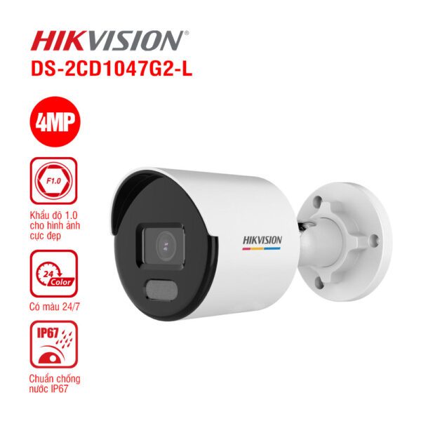 Camera IP 4MP HIKVISION DS-2CD1047G2-L