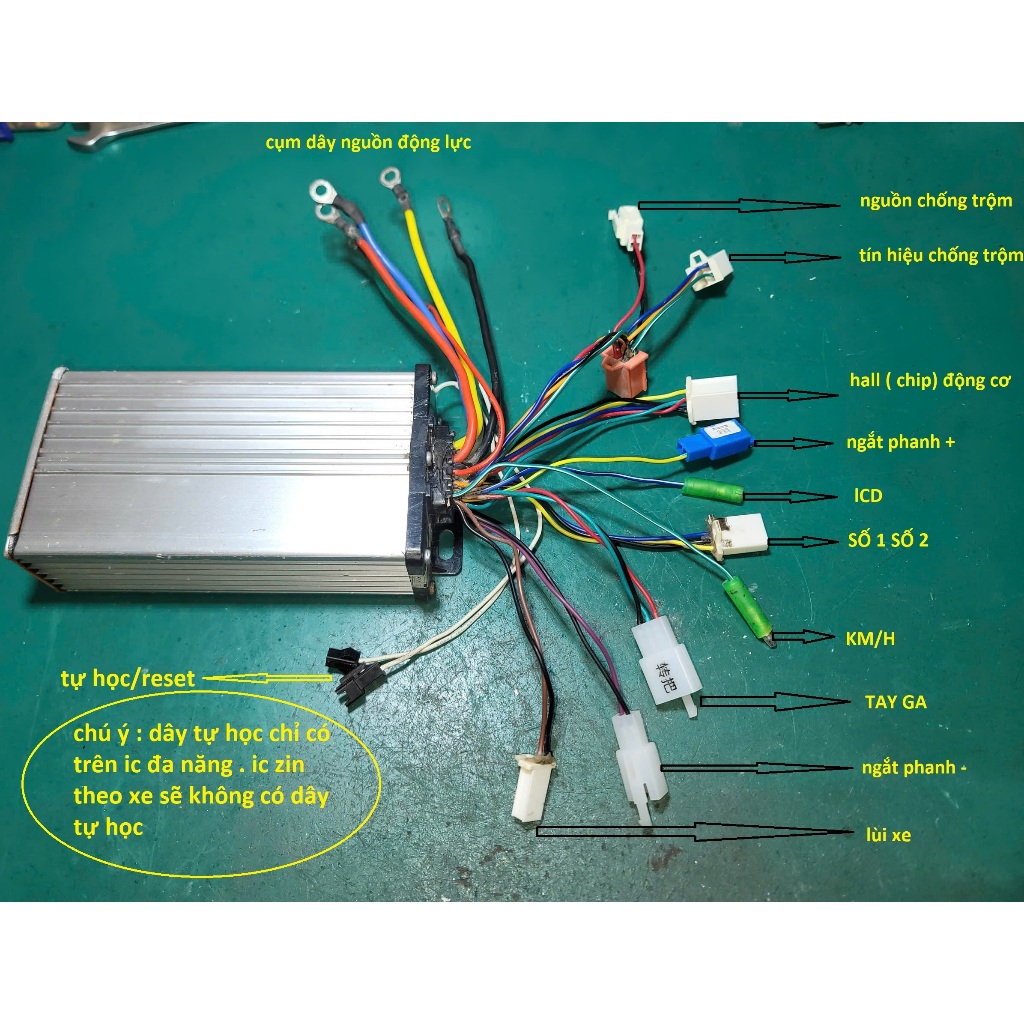 ic xe điện đa năng 500w-1500w hàng cũ tháo xe hoạt động bình full chức năng