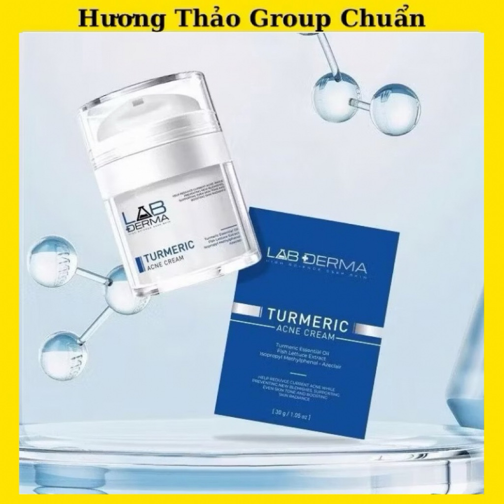 Kem hỗ trợ mụn TURMERIC ACNE CREAM Lab Derma 30g - Giúp ngừa mụn, kiểm soát dầu nhờn