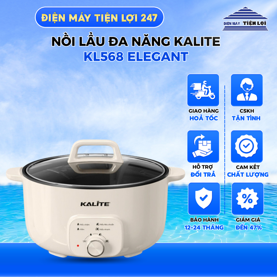 Nồi lẩu đa năng KALITE KL568 Elegant
