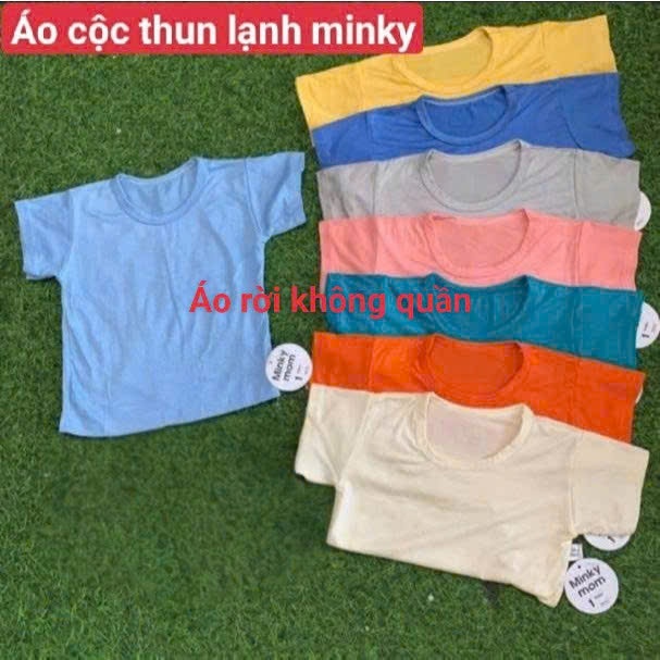 [A180 - MỀm Mát, Rẻ, Được Chọn Mầu] Áo Cộc Tay Thun lạnh  Không Họa Tiết Cho Bé Trai Bé Gái