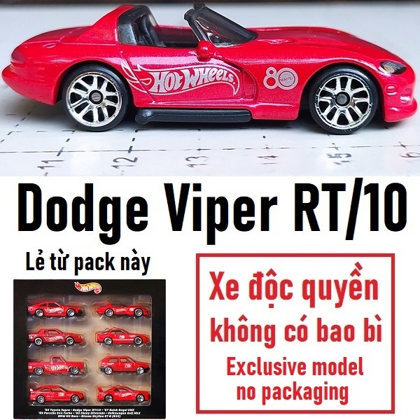 Xe mô hình Hot Wheels Dodge Viper RT/10