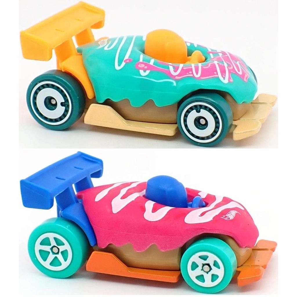 Mô hình xe bánh rán Hot Wheels Donut Drifter xe đồ thức ăn