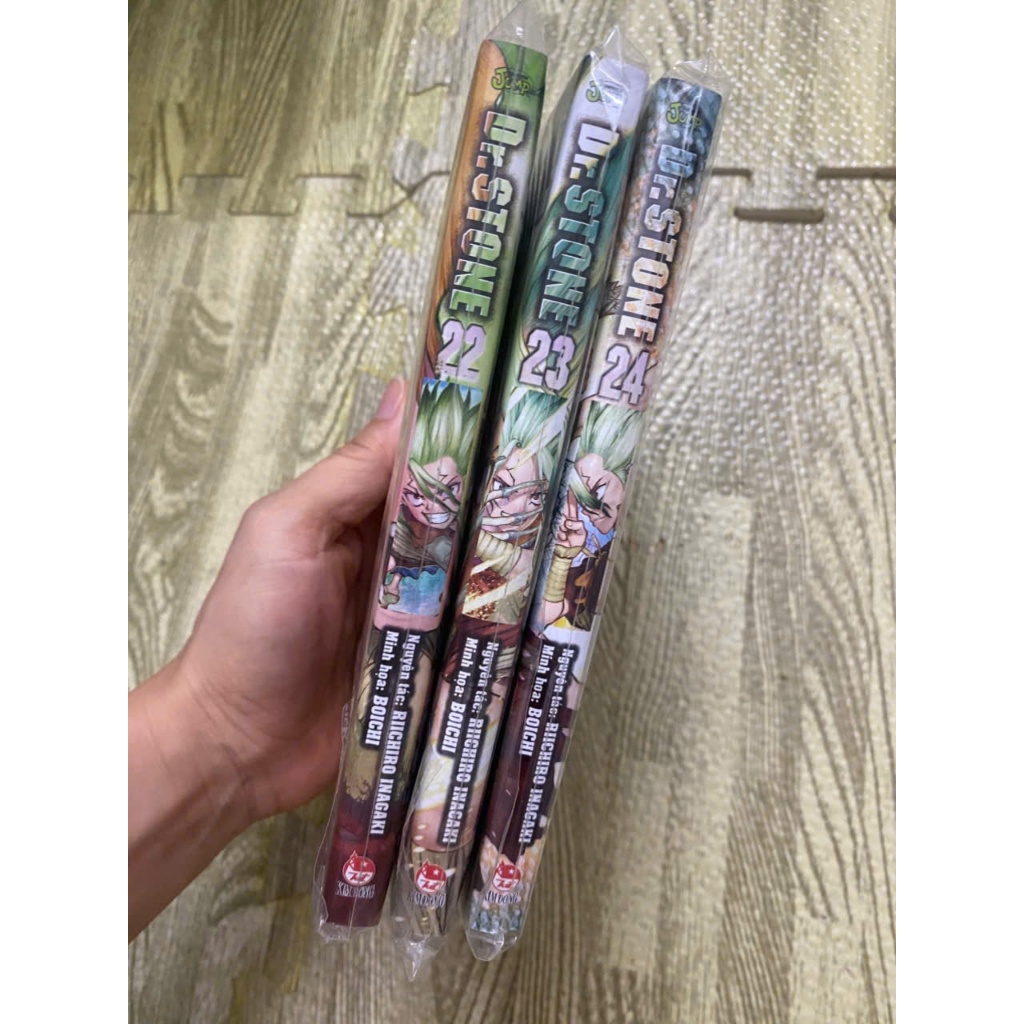 (+post) Bộ 3q vở truyen.tranh Dr Stone Drstone tiến sĩ đá Tập 22-24+post