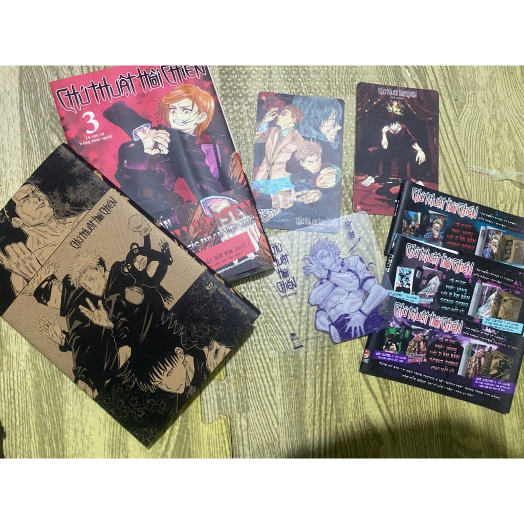 Combo 2q Vở Chú thuật hồi chiến tập 3 (thường+limited) JJK Jujutsu Kaisen