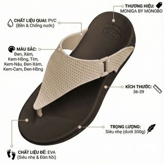 Dép Thái Lan Nữ Monobo Đế Cao Monobo - Moniga 6.4