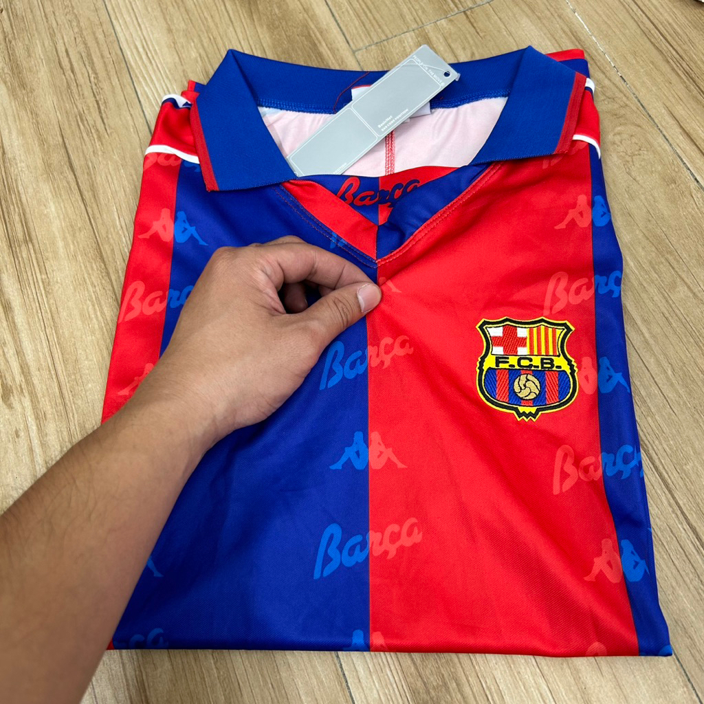 [retro] BARCA Sân nhà mùa 1992-95 ,Áo Lẻ Không Quần/ Barca Cápa Retro